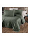 First Choice Set Huse Pentru Pilote Din Bumbac Dublu Cu 4 Fețe De Pernă Și 1 Cearceaf 200x220cm Verde