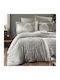 First Choice Set Huse Pentru Pilote Din Bumbac Dublu Cu 4 Fețe De Pernă Și 1 Cearceaf 200x220cm Elegant Bej