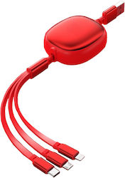 Universal Retractable Phone Cable Alista Home Universal 3in1 Any Type Phone Micro-usb Lightning Type-c 1.2m Red Universal Retractable Phone Cable Alista Home Universal 3in1 Any Type Phone Micro-usb Lightning Type-c 1.2m Red