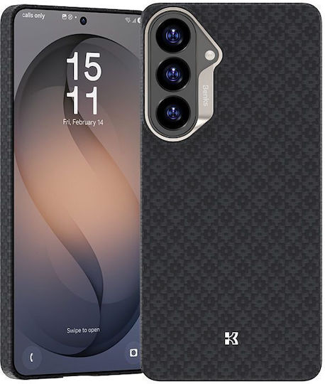 Benks Magnetischer Armor Air Armor Grid Kevlar Hülle Metallrahmen 600d E049 Samsung Galaxy S26 Plus Schwarze