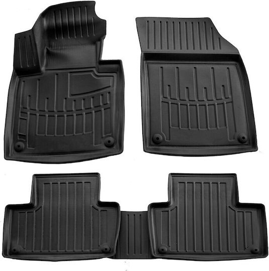 Race Action Car Mats Volvo XC90 II 2014-2024 5-Door Rubber Raised Sides Protective Fasteners Passenger Cars 5 Pieces 5037045/st