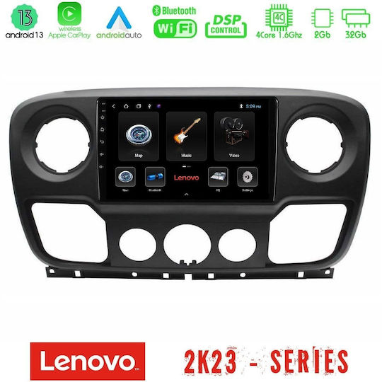 Lenovo Ηχοσύστημα Αυτοκινήτου για Opel Vivaro / Movano Renault Trafic / Master Nissan Primastar / NV400 2010-2022 (Bluetooth/USB/WiFi/GPS/Apple-Carplay/Android-Auto) με Οθόνη Αφής 10"