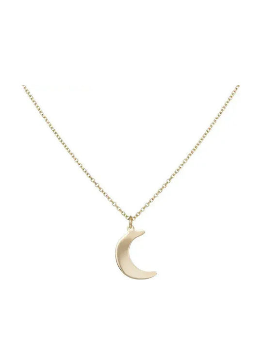 Mond Halskette aus 14K Gold