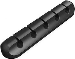 Cable Organizer Alista Home Cable Clips Double Adhesive Fixing Silicone 5 Slots Black Cable Organizer Alista Home Cable Clips Double Adhesive Fixing Silicone 5 Slots Black