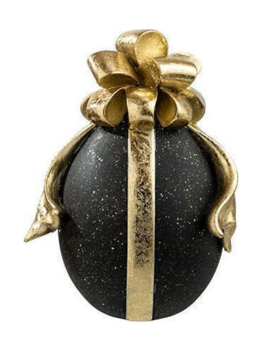 Zen Collection Christmas Plastic Figure Black Bow Height 17.8cm