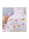 Melinen Kids Duvet Cover Set Single with Pillowcase Cotton Multicolour 165x245cm