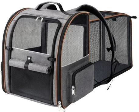 Denik Pets Backpack for Dog Cat Carrying Black