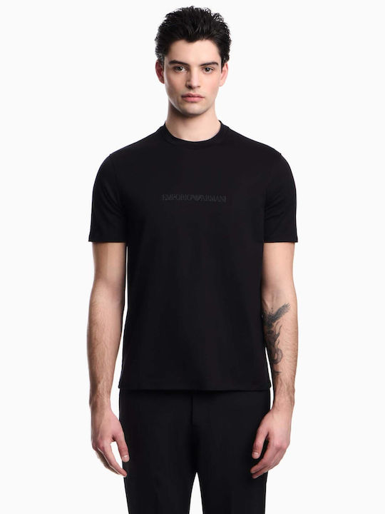 Herrenblusen Kurzarm T-Shirts Schwarz