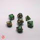 Dice Set Green Acrylic Dice RPG Dungeons & Dragons Pathfinder Wargames