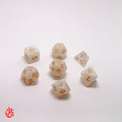Dice Set White Σετ Ακρυλικών Ζαριων Rpg Dungeons & Dragons Pathfinder Wargames Dice Set White Σετ Ακρυλικών Ζαριων Rpg Dungeons & Dragons Pathfinder Wargames