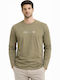 Herrenblusen Langarm Khaki