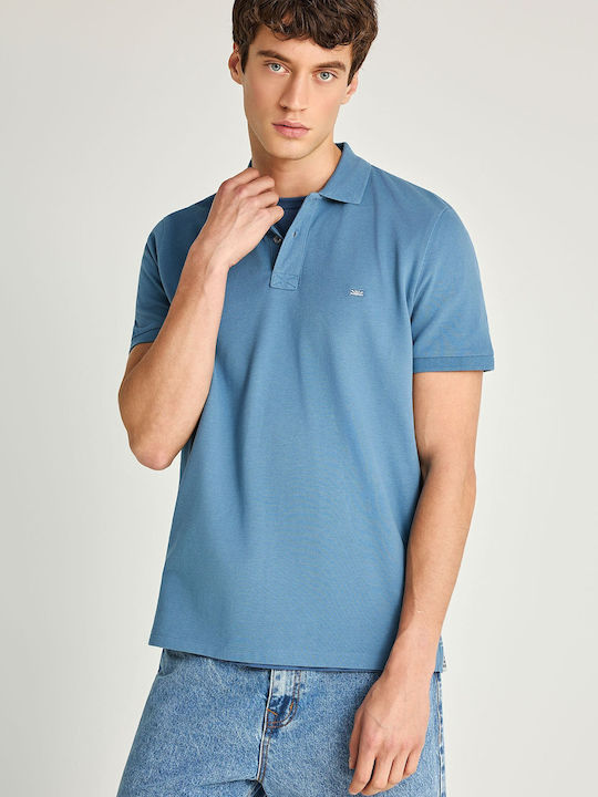Funky Buddha Polo T-shirt Blue-heaven Funky Buddha Polo T-shirt Blue-heaven