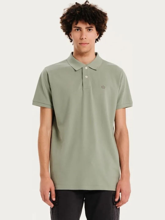 Emerson Polo Short Sleeve Blouse Mint Green