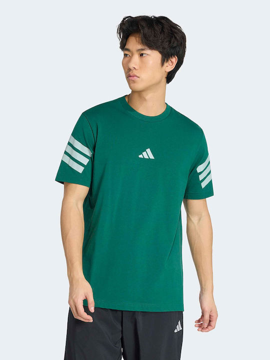 adidas 3-Stripes Тениска Зелена