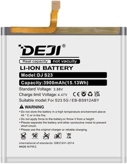 Deji Baterie Compatibilă de Înlocuire 3900mAh pentru Galaxy S23 5g