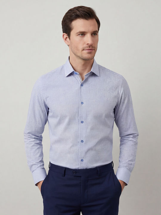 Long Sleeve Shirt in Regular Fit Light Blue