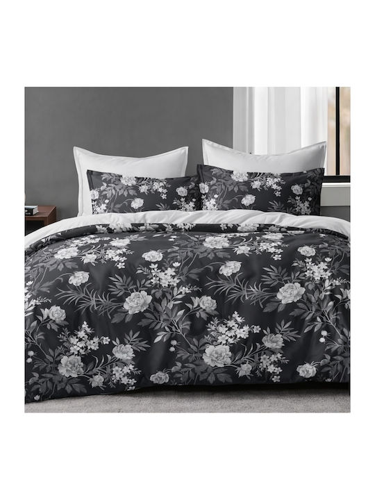My Home Luxury Double Duvet Cover Set With 2 Pillowcases 220x240cm Multicolour