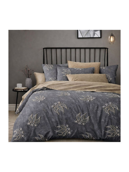 My Home Luxury Double Duvet Cover Set With 2 Pillowcases 220x240cm Multicolour