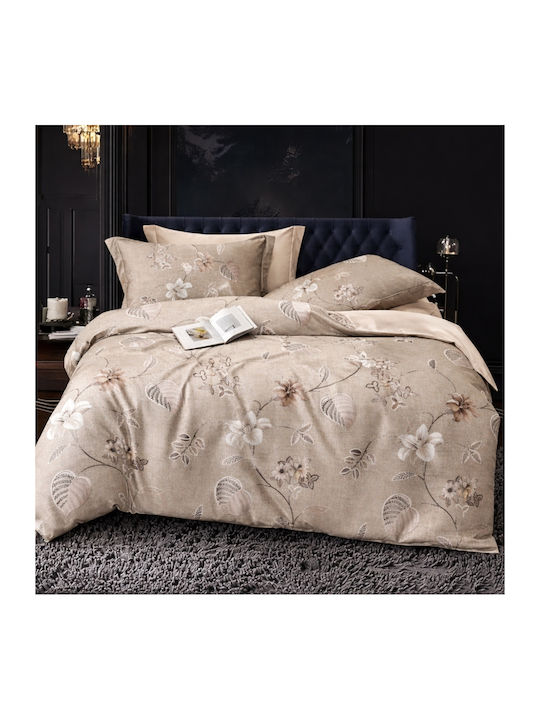 My Home Luxury Double Duvet Cover Set With 2 Pillowcases 220x240cm Multicolour