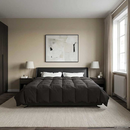 vidaXL Pătură Catifea Supraînălțată 220x260 cm Antracit
