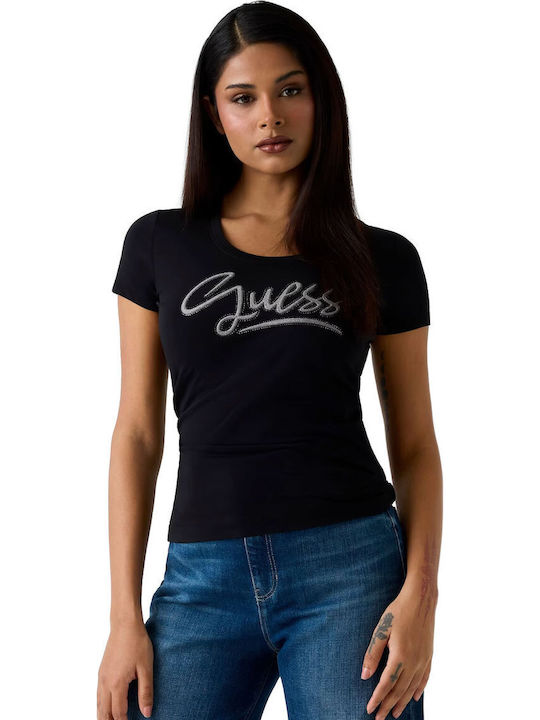 Guess Tricou Damă Negru Guess Tricou Damă Negru
