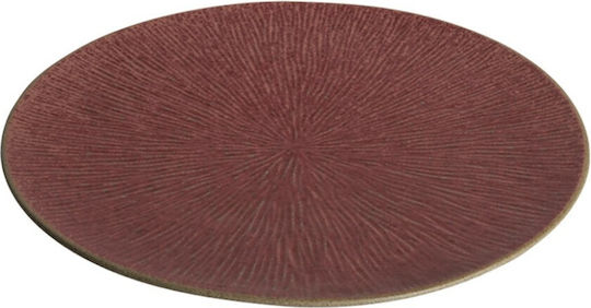 Espiel Serving Plate Shallow Ceramic Red with Diameter 29cm
