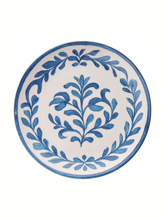 Hermia Πιάτο Ρηχό Κεραμικό Μπλε με Διάμετρο 25.5cm 6τμχ