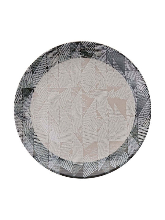 Hermia Πιάτο Ρηχό Κεραμικό Γκρι με Διάμετρο 25.5cm 6τμχ