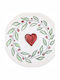 Hermia Shallow Ceramic Multicolour Plate with Diameter 26cm 6 Pieces