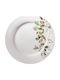 Ankor Shallow Porcelain Serving Plate Green 26.5cm