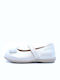 Kids Ballerinas Anatomic with Hoop & Loop Closure Leather White