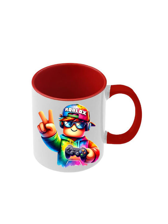 Roblox Tasse Rote Griff Innenseite