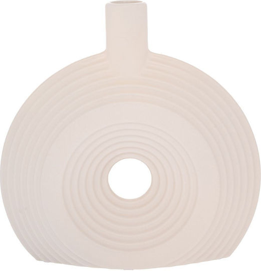 Cream Ceramic Vase 28x7x26cm