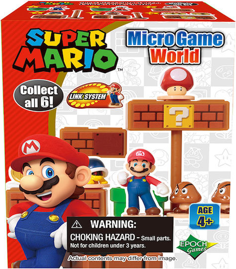Επιτραπέζιο Παιχνίδι Super Mario - Micro Game World για 1-2 Παίκτες 4+ Ετών 7630 (EN) Epoch Toys