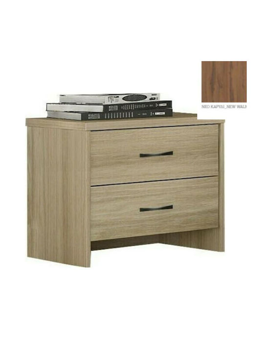 Bedside Table No4 Wooden Brown 50x35x44cm
