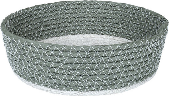 Espiel Decorative Basket Rattan White 18x6x6cm Espiel Decorative Basket Rattan White 18x6x6cm
