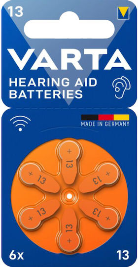 Varta Hearing Aid Batteries 13 1.45V 6pcs