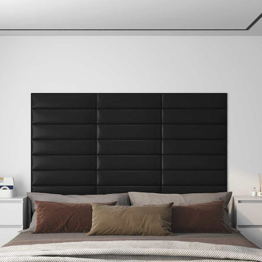 vidaXL Fabric Bed Headboard Black 60cm