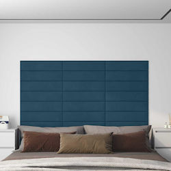 vidaXL Stoff Kopfstütze für Betten Blau 60cm