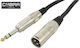 Cobra Cable XLR male - XLR male Μαύρο 0.1m CL040-001