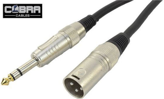 Cobra Cable XLR male - XLR male Μαύρο 0.1m CL040-001