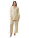 Set Galben Pantaloni Sacou