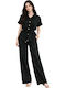 Women's Black Set with Trousers with Rubber Band