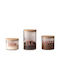Hermia Set 3Stücke Lebensmittelgläser für Kaffee Zucker Tee mit Deckel Glas 1050ml 3Stücke