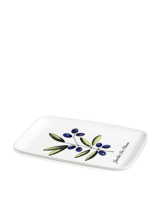 Hermia Ceramic Multicolour Serving Platter 33x21cm