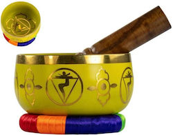 Set Cadou Bol Cântător – Singing Bowl Manipura Chakra Plexul Solar 13cm