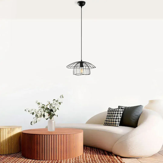 Opviq Mantar Black Pendant Ceiling Light with E27 Socket 35x35x112cm