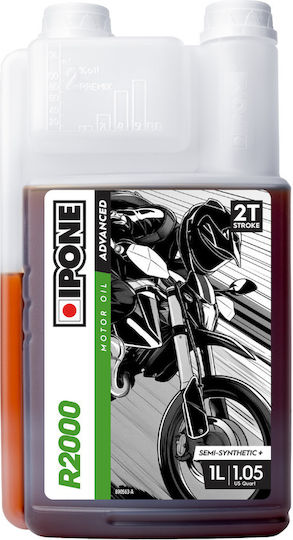 Ipone R2000 Ulei Motocicletă Pentru Motoare În Două Timpuri 1lt