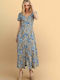 Summer Midi Shirt Dress Multicolor