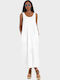 Sommer Maxi Damenkleid Weiß